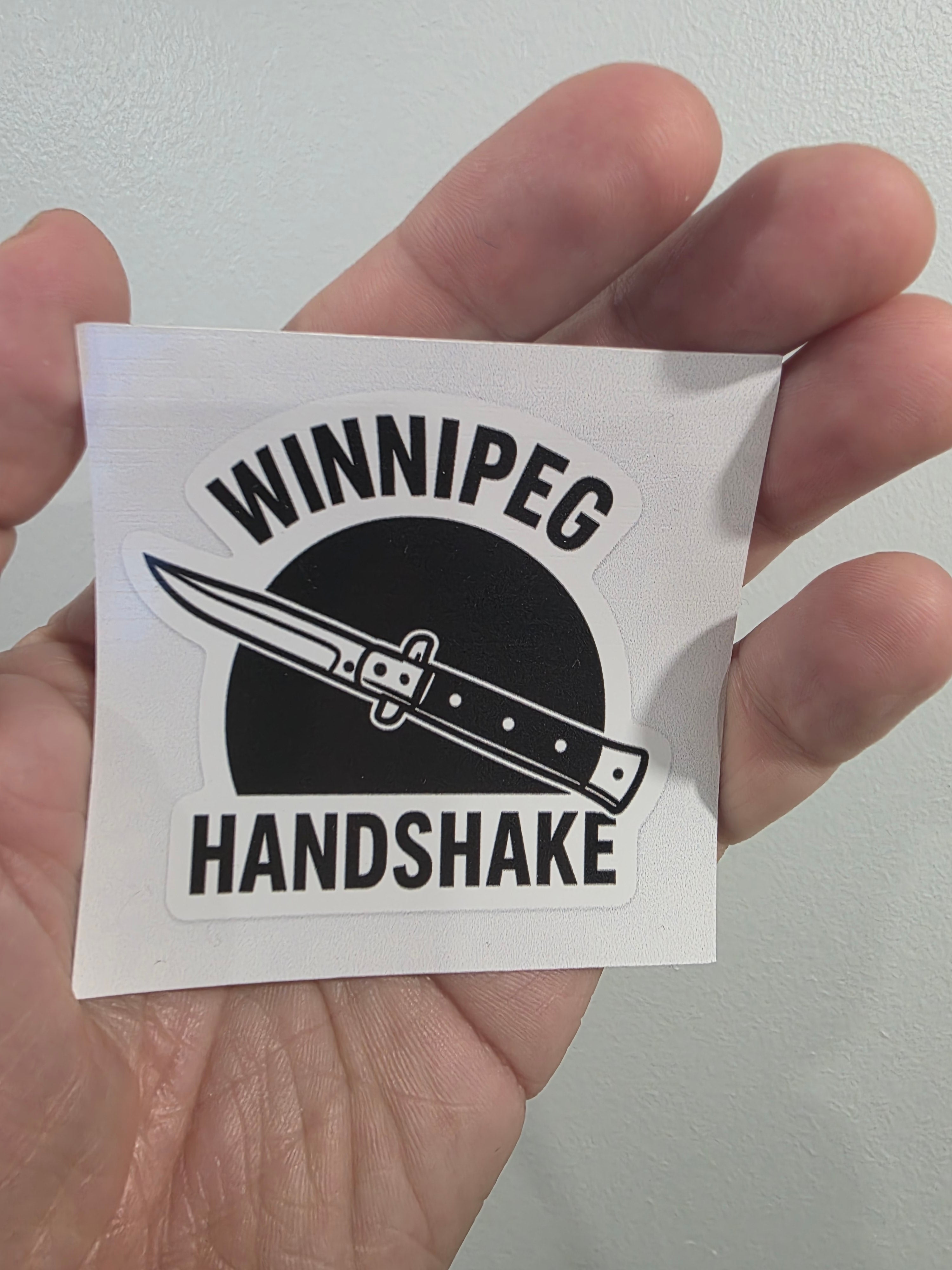 Winnipeg Handshake Vinyl Sticker
